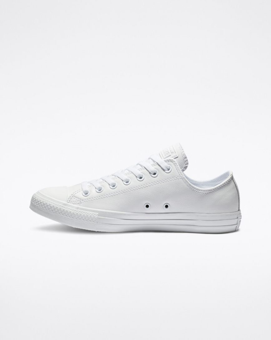 Tenisky Nizke Converse Chuck Taylor All Star Kozene Damske Biele | SK QGWDN5